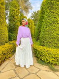 Attached multi-layered skirt. - Livefree