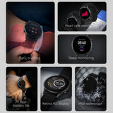HAYLOU RT2 smart watches Custom watch face Blood oxygen monitor 12 Sport Models Heart Rate Monito Sleep monitor IP68 Waterproof - Livefree