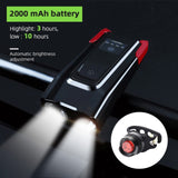 Waterproof Bicycle Front LED Rechargeable Light with Horn - shop.livefree.co.uk