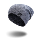 Mixed Color Baggy Beanies For Men Winter Cap Women's Outdoor Bonnet Skiing Hat Female Soft Acrylic Slouchy Knitted Hat For Boys - shop.livefree.co.uk