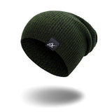Mixed Color Baggy Beanies For Men Winter Cap Women's Outdoor Bonnet Skiing Hat Female Soft Acrylic Slouchy Knitted Hat For Boys - shop.livefree.co.uk