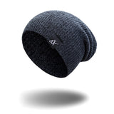 Mixed Color Baggy Beanies For Men Winter Cap Women's Outdoor Bonnet Skiing Hat Female Soft Acrylic Slouchy Knitted Hat For Boys - shop.livefree.co.uk