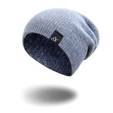 Mixed Color Baggy Beanies For Men Winter Cap Women's Outdoor Bonnet Skiing Hat Female Soft Acrylic Slouchy Knitted Hat For Boys - shop.livefree.co.uk
