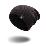 Mixed Color Baggy Beanies For Men Winter Cap Women's Outdoor Bonnet Skiing Hat Female Soft Acrylic Slouchy Knitted Hat For Boys - shop.livefree.co.uk
