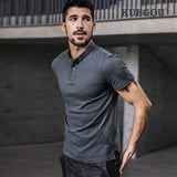 【Kuegou】 Men's short sleeve polo shirt - shop.livefree.co.uk