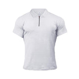 Muscleguys Man Fashion Polo Shirt Casual Fashion Plain Color Short Sleeve High Quality Slim Polo Shirt Men Fitness Polo homme - shop.livefree.co.uk
