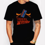 Back To The Future Tshirt Luminous T Shirt camiseta Summer Short Sleeve T Shirts back to future Tee Tops Streetwear T-shirts 4XL - shop.livefree.co.uk