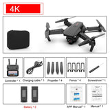 SHAREFUNBAY E88 pro drone 4k HD dual camera visual positioning 1080P WiFi  fpv drone  height preservation rc quadcopter - Livefree