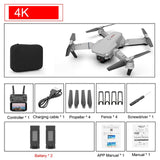 SHAREFUNBAY E88 pro drone 4k HD dual camera visual positioning 1080P WiFi  fpv drone  height preservation rc quadcopter - Livefree