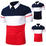 Men Polo Men Shirt Short Sleeve Polo Shirt Contrast Color Polo New Clothing Summer Streetwear Casual Fashion Men Tops - Livefree