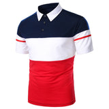 Men Polo Men Shirt Short Sleeve Polo Shirt Contrast Color Polo New Clothing Summer Streetwear Casual Fashion Men Tops - Livefree