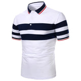 Men Polo Men Shirt Short Sleeve Polo Shirt Contrast Color Polo New Clothing Summer Streetwear Casual Fashion Men Tops - Livefree