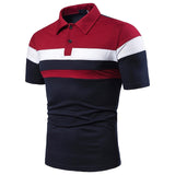 Men Polo Men Shirt Short Sleeve Polo Shirt Contrast Color Polo New Clothing Summer Streetwear Casual Fashion Men Tops - Livefree
