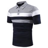 Men Polo Men Shirt Short Sleeve Polo Shirt Contrast Color Polo New Clothing Summer Streetwear Casual Fashion Men Tops - Livefree