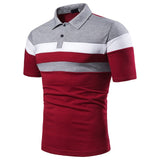 Men Polo Men Shirt Short Sleeve Polo Shirt Contrast Color Polo New Clothing Summer Streetwear Casual Fashion Men Tops - Livefree