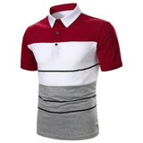 Men Polo Men Shirt Short Sleeve Polo Shirt Contrast Color Polo New Clothing Summer Streetwear Casual Fashion Men Tops - Livefree