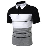 Men Polo Men Shirt Short Sleeve Polo Shirt Contrast Color Polo New Clothing Summer Streetwear Casual Fashion Men Tops - Livefree
