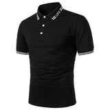 Men Polo Men Shirt Short Sleeve Polo Shirt Contrast Color Polo New Clothing Summer Streetwear Casual Fashion Men Tops - Livefree