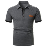 Men Polo Men Shirt Short Sleeve Polo Shirt Contrast Color Polo New Clothing Summer Streetwear Casual Fashion Men Tops - Livefree