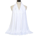 Fashion Modal Cotton Jersey Hijab Scarf Long Muslim Shawl Plain Soft Turban Tie Head Wraps For Women Africa Headband 170x60cm - Livefree