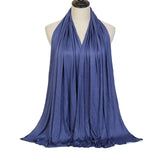 Fashion Modal Cotton Jersey Hijab Scarf Long Muslim Shawl Plain Soft Turban Tie Head Wraps For Women Africa Headband 170x60cm - Livefree