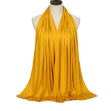 Fashion Modal Cotton Jersey Hijab Scarf Long Muslim Shawl Plain Soft Turban Tie Head Wraps For Women Africa Headband 170x60cm - Livefree