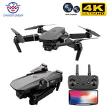 SHAREFUNBAY E88 pro drone 4k HD dual camera visual positioning 1080P WiFi  fpv drone  height preservation rc quadcopter - Livefree
