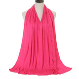 Fashion Modal Cotton Jersey Hijab Scarf Long Muslim Shawl Plain Soft Turban Tie Head Wraps For Women Africa Headband 170x60cm - Livefree