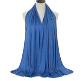Fashion Modal Cotton Jersey Hijab Scarf Long Muslim Shawl Plain Soft Turban Tie Head Wraps For Women Africa Headband 170x60cm - Livefree