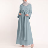 ZANZEA Muslim Dresses Eid Mubarak Kaftan Dubai Abaya Turkey Fashion Hijab Dress Islam Clothing Maxi Sundress For Women Vestidos - Livefree