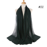 women plain bubble chiffon scarf hijab wrap printe solid color shawls headband women hijabs scarves/scarf 60 colors