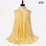 women plain bubble chiffon scarf hijab wrap printe solid color shawls headband women hijabs scarves/scarf 60 colors