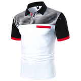 Men Polo Men Shirt Short Sleeve Polo Shirt Contrast Color Polo New Clothing Summer Streetwear Casual Fashion Men Tops - Livefree