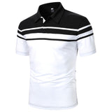 Men Polo Men Shirt Short Sleeve Polo Shirt Contrast Color Polo New Clothing Summer Streetwear Casual Fashion Men Tops - Livefree