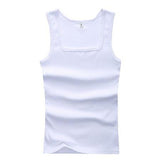 Men's Casual Tank Summer High Quality Bodybuilding Fitness Muscle  Singlet Man's Clothes  Sleeveless Slim Fit Vest