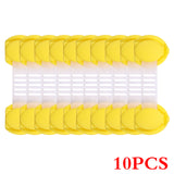 10Pcs/Lot Child Lock Protection Of Children Locking Doors For Children's Safety Kids Safety Plastic Protection Safety Lock