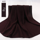 good stitching stitch plain high quality premium heavy Chiffon hijab scarf Malaysian Women's scarves hijabs long shawl shawls - Livefree