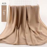 good stitching stitch plain high quality premium heavy Chiffon hijab scarf Malaysian Women's scarves hijabs long shawl shawls - Livefree