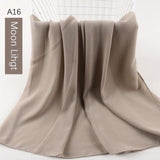 good stitching stitch plain high quality premium heavy Chiffon hijab scarf Malaysian Women's scarves hijabs long shawl shawls - Livefree