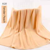 good stitching stitch plain high quality premium heavy Chiffon hijab scarf Malaysian Women's scarves hijabs long shawl shawls - Livefree