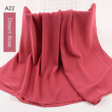 good stitching stitch plain high quality premium heavy Chiffon hijab scarf Malaysian Women's scarves hijabs long shawl shawls - Livefree