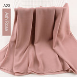 good stitching stitch plain high quality premium heavy Chiffon hijab scarf Malaysian Women's scarves hijabs long shawl shawls - Livefree