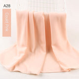 good stitching stitch plain high quality premium heavy Chiffon hijab scarf Malaysian Women's scarves hijabs long shawl shawls - Livefree