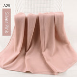 good stitching stitch plain high quality premium heavy Chiffon hijab scarf Malaysian Women's scarves hijabs long shawl shawls - Livefree