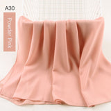 good stitching stitch plain high quality premium heavy Chiffon hijab scarf Malaysian Women's scarves hijabs long shawl shawls - Livefree