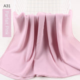 good stitching stitch plain high quality premium heavy Chiffon hijab scarf Malaysian Women's scarves hijabs long shawl shawls - Livefree