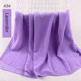 good stitching stitch plain high quality premium heavy Chiffon hijab scarf Malaysian Women's scarves hijabs long shawl shawls - Livefree