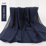 good stitching stitch plain high quality premium heavy Chiffon hijab scarf Malaysian Women's scarves hijabs long shawl shawls - Livefree