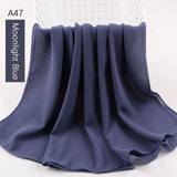 good stitching stitch plain high quality premium heavy Chiffon hijab scarf Malaysian Women's scarves hijabs long shawl shawls - Livefree