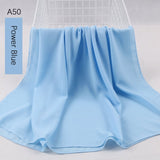 good stitching stitch plain high quality premium heavy Chiffon hijab scarf Malaysian Women's scarves hijabs long shawl shawls - Livefree